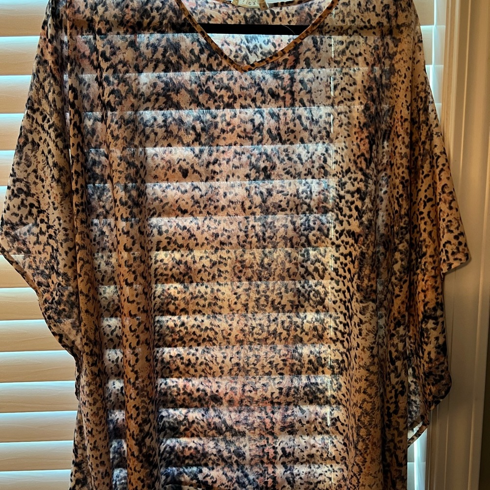 Nine Al-sheer multi spring colors tunic